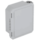 Caja Impermeable De Fibra De Vidrio, 8.77" (22.27cm) Alto x 6.77" (17.19cm) Ancho x 4.06" (10.31cm), Sin Ventanilla, Listado UL/cUL, Hecho En EE.UU, Serie EnviroArmour®