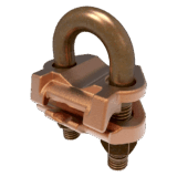 Conector Mecánico para Cable Calibre 4 a 2/0 AWG / Paralelo o 90° Grados a Tubo de 1 1/4" o Varilla de 1 3/8" - 1 1/2".