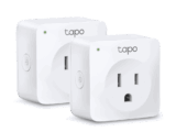 Mini tomacorriente inteligente Wi-Fi, 100 - 120V~, 50/60Hz, 15.0A, compatible con Amazon Alexa y Google Assistant, color blanco.