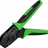 Tenaza de Crimpado / 0.25-4.0 mm² / Para Terminales con y sin Cuello de Plástico / Diseño Ergonómico / Color Verde/Negro