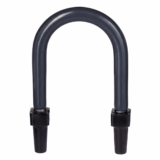 Abrazadera U de Pata Larga con Recubrimiento de PVC para Tubo de 1 1/4" (32 mm).