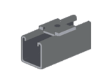 Tope Unicanal Muesca para Tornillo de 1/2" ( 13 mm ).