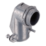 Conector Curvo para Tubo Flexible Metálico de 1/2" (13 mm).
