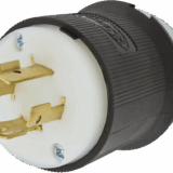 Clavija Industrial con Bloqueo de Media Vuelta / 20 A 480 V AC / 3-Polos 4-Hilos con Tierra / L16-20P / IP20.