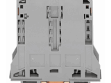 Borna de Paso para Corrientes Elevadas, 95 mm², POWER CAGE CLAMP, 2 Puntos de Conexión, 232 A, 1000 V, Montaje Carril DIN 35x15, Gris