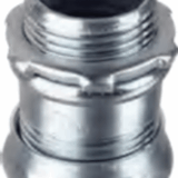 Conector de Compresión de Acero Galvanizado para Pared Delgada de 1/2" ( 13 mm).