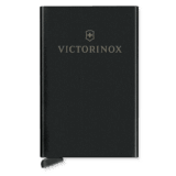 Tarjetero / Almacenamiento Seguro 4-6 Tarjetas / Aluminio Duradero / Protección RFID / Sistema Deslizamiento Patentado / Color Negro.