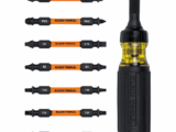 Desarmador Multipunta 15 en 1 / Matraca Resistente / Siete Puntas de Doble Extremo / Grado Industrial / Mango Cushion-Grip / Resistente al Impacto