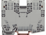 Borna de Paso, 35 mm², POWER CAGE CLAMP, 125 A, 1000 V, Montaje Carril DIN 35x15, Gris, Para Conductores 6-35 mm², Conectores Laterales, Marcaje Lateral