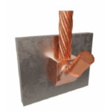 Molde para Soldadura Exotérmica para Cable 1/0 AWG a Superficie de Acero en Vertical hacia Arriba a 90°