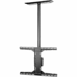 Soporte de techo universal para Pantallas de 32" a 90" / Capacidad de Carga 68.2 kg / Patrón de Montaje hasta 600 x 400 mm / Columna de Aluminio de 36" / Inclinación Ajustable -5° a 20°