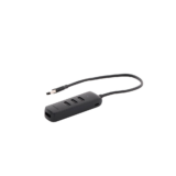 HUB USB-A 3.0 4 en 1 | 4 Puertos USB-A 3.0 (5Gbps) | Cable de 25 cm | Indicador Led | Ideal para Transferencia de Datos | Entrada USB-C para alimentar equipos de mayor consumo como discos duros | Color Negro.