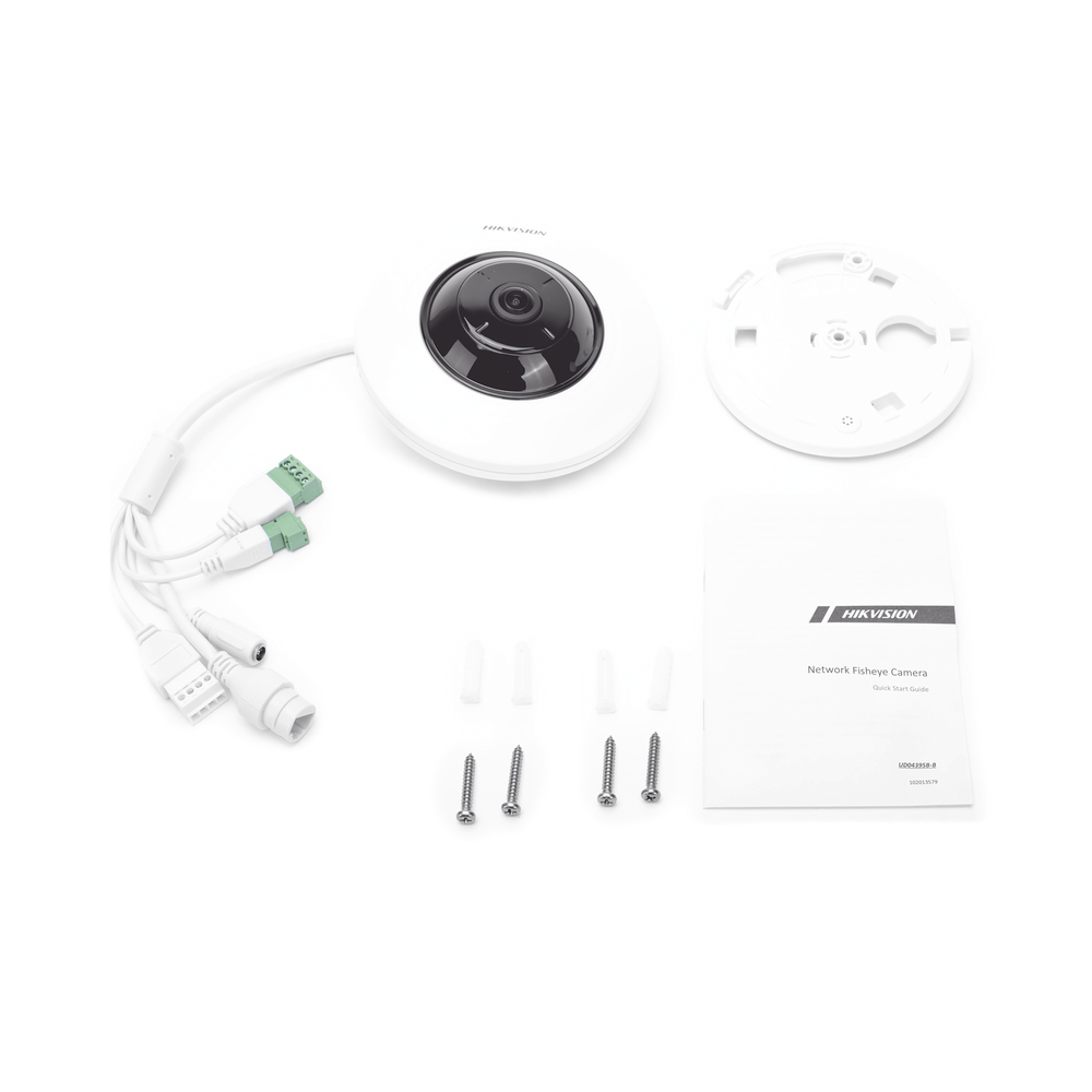 Mini Fisheye IP 5 Megapixel / Panorámica 180° - 360° / Microfono Integrado / 8 mts IR / Uso en Interior / PoE / Múltiples Vistas por iVMS-4200 / Alarmas I/O / Micro SD - Image 3