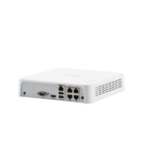 NVR 4 Megapixel (Compatibles con Cámaras AcuSense) / 4 Canales IP / 4 Puertos PoE+ / 1 Bahía de Disco Duro / Salida en Full HD
