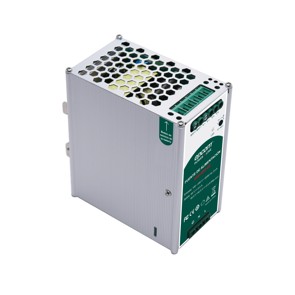 Fuente de Alimentación Industrial Tipo DIN Riel | 48 VCC | 5 A | Capacidad para baterías de respado - Image 2