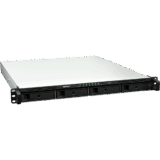 NAS Rackmount 4 Bahías / 1U 44 mm (1.73 in) / AMD Ryzen V1500B 4 Núcleos 2.2 GHz / 4GB DDR4 ECC SODIMM / 4x 1GbE RJ45 / PCIe 3.0 x8 / Escalable a 8 Bahías con RX426 / DSM / Storage Tiering