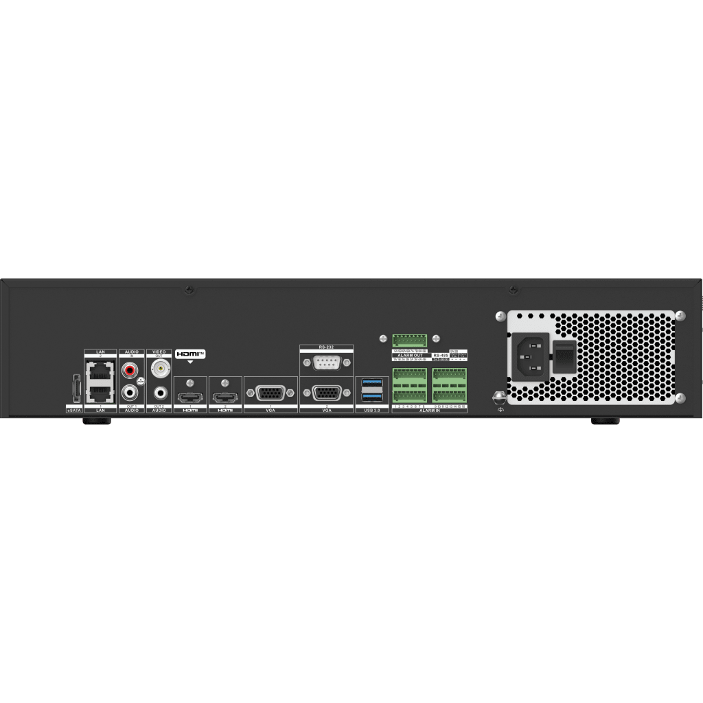 NVR 12 Megapixel (4K) / 32 Canales IP / 8 Bahías de Disco Duro / 2 Tarjetas de Red / Soporta RAID / HDMI en 4K / Soporta POS / Reconocimiento Facial / Bases de Datos / Hasta 100,000 Fotografías - Image 3