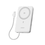 Banco de Energía Magnético Inalámbrico / 10000 mAh / 30W USB-C PD+PPS / Cable USB-C Integrado 30W / Carga Inalámbrica Magnética 15W / Doble Celda 5000 mAh / Pantalla LED / 39.2 Wh