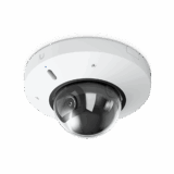 Cámara de Seguridad Mini Domo Color Blanco / Alimentación PoE / Resistente a Manipulaciones IK08 / Sensor de Imagen 1/1.8" 8MP / Audio de Dos Vías