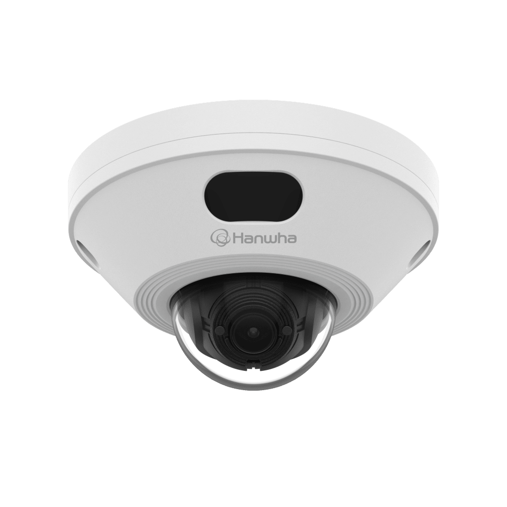 Camara Domo IP / 5MP (2560x1920) / Exterior Compacta / Lente Fija 3.0 mm / Ángulo Horizontal 100° / IR LED 25 m / WDR 120dB / WiseNRII con IA / Inteligencia artificial detección de Persona y Vehiculos
