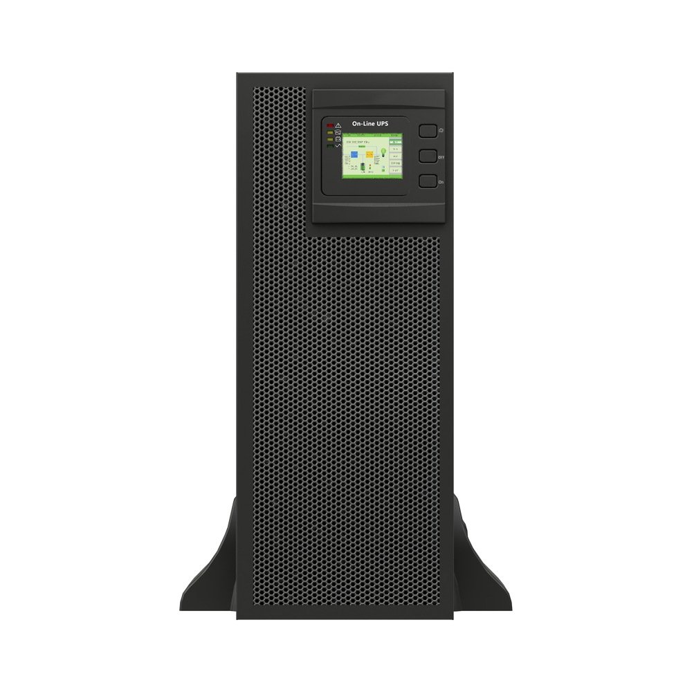 UPS de 25 KVA / 25 kW, Online Doble Conversión, 220 Vac L-L de Entrada 3 Fases, Entrada Hardwired, Onda Senoidal Pura, Torre o Rack