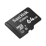 Memoria microSD SanDisk 64GB / Alta Resistencia / Videovigilancia / Clase 10