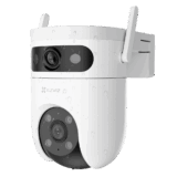Cámara IP WiFi 6 (Doble Banda 2.4 GHz y 5 GHz) PT Dual-Lente / 3K (5mp + 5mp) / Visión Nocturna Color Hasta 40m / Detección IA Humano-Vehículo / Seguimiento Automático / Defensa Activa con Sirena y Luz Estroboscóp