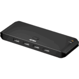 Switch USB 2.0 Compartido 2 x 4 | 480 Mbps | InstaSync | Pulsador Integrado | Diseño Compacto