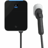 Estación de Carga EV UniFi Connect Lite / 11 kW Nivel 2 / Conector SAE J1772 / Intemperie Type 3R / Cable 7 m / Control de Acceso NFC / Gestión UniFi Connect